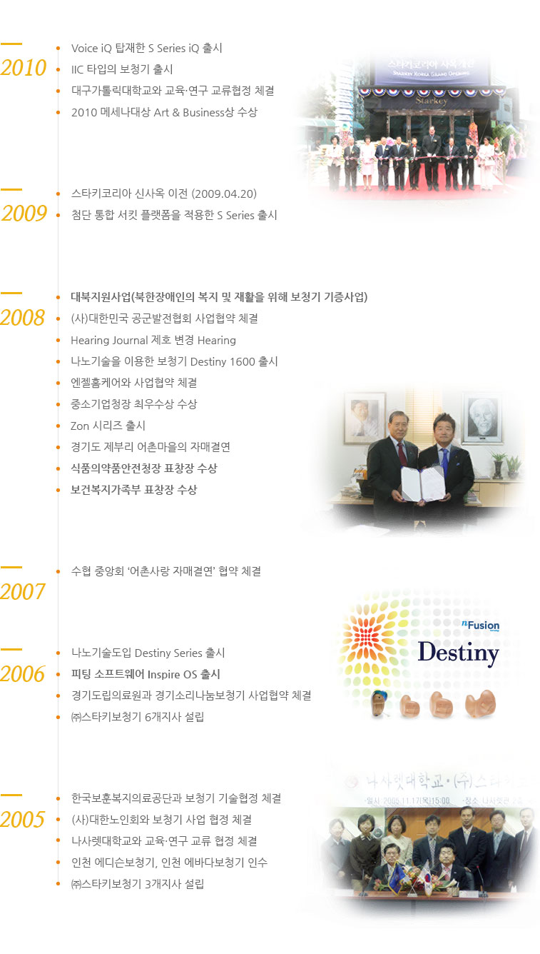 2005~2010 연혁